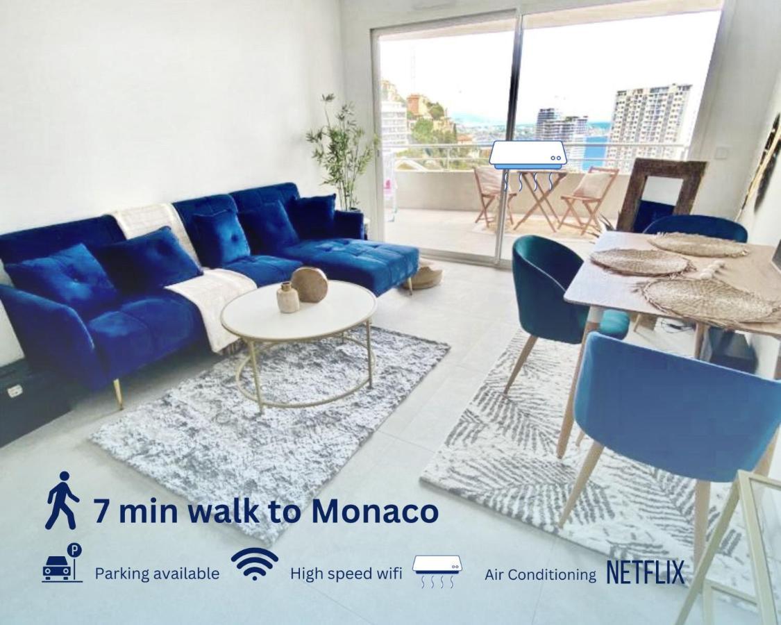 Апартаменти Luxurious Flat At 5 Min By Walk To Monaco, Free Parking And Sea View Босолей Екстер'єр фото